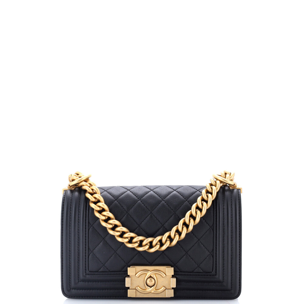 Chanel Small Boy Flap Bag Quilted Lambskin